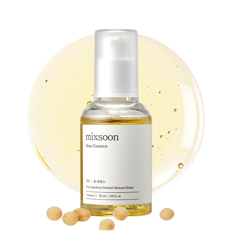mixsoon Bean Essence-Exfoliating, Hydrating, Fermented Bean Extract, Gentle Formula for Smooth Skin 50ml / 1.69 fl.oz. Korean Glass Skin Care
