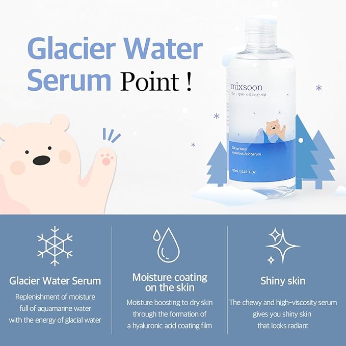 [Sérum] MIXSOON Glacier Water Hyaluronic Acid Serum 300ml
