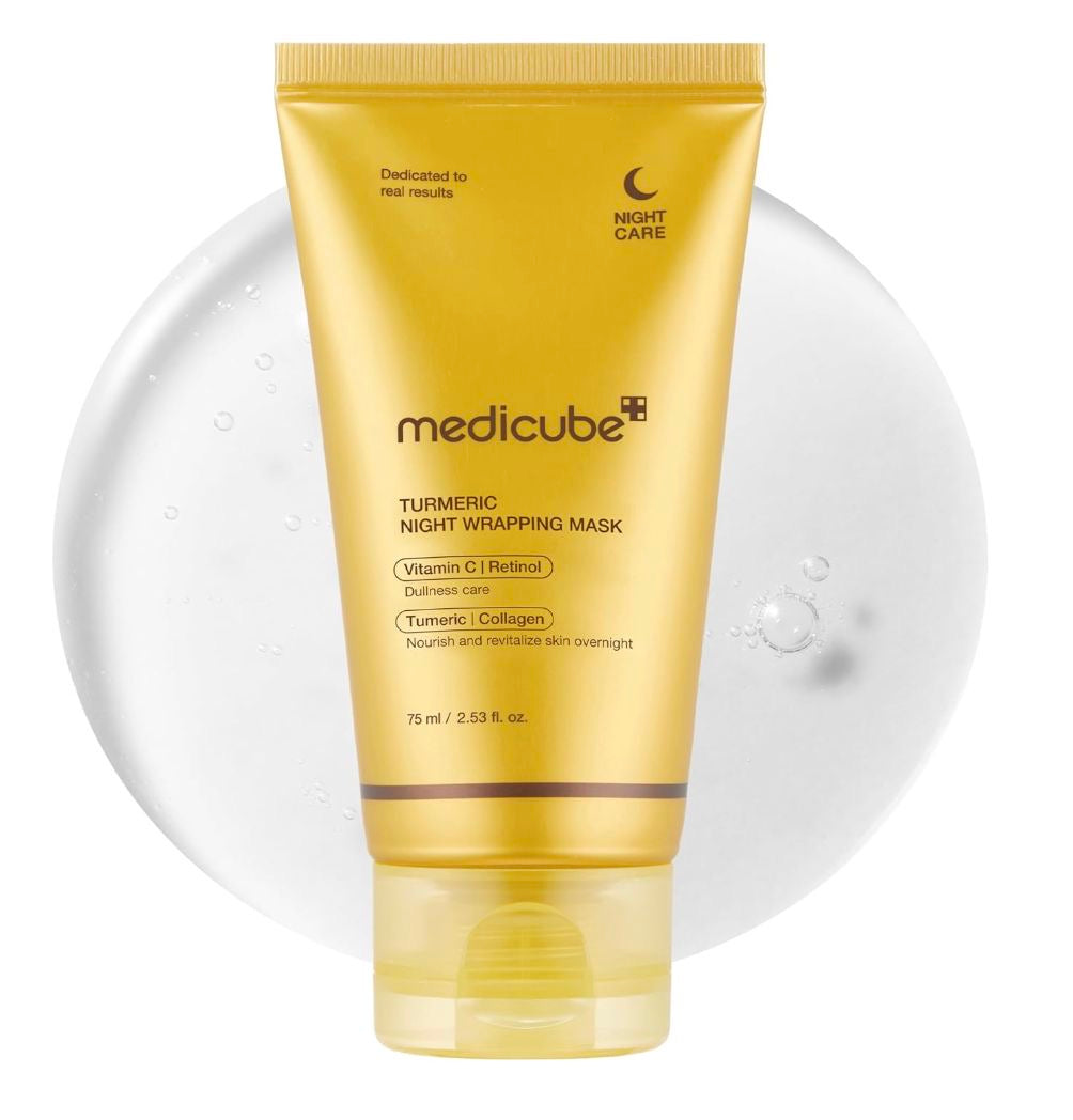 MEDICUBE - KOJIC ACID TURMERIC NIGHT WRAPPING MASK 75ML