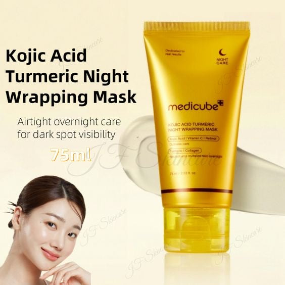MEDICUBE - KOJIC ACID TURMERIC NIGHT WRAPPING MASK 75ML