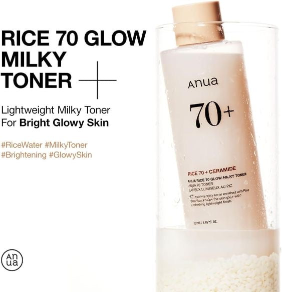 ANUA - RICE 70 GLOW MILKY TONER 250ML