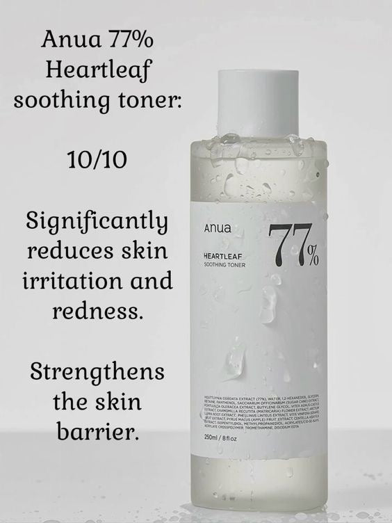 ANUA-HEARTLEAF 77% SOOTHING TONER 250ML