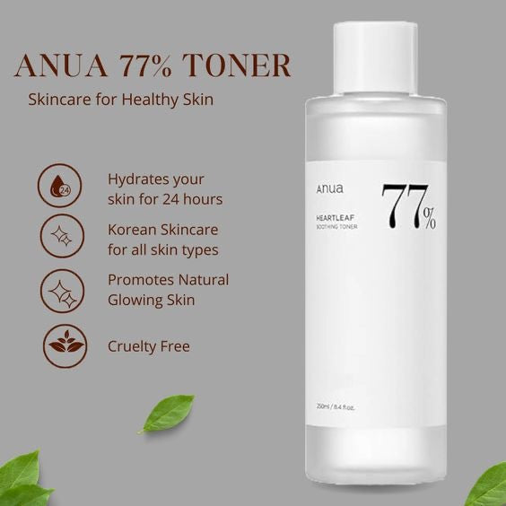 ANUA-HEARTLEAF 77% SOOTHING TONER 250ML