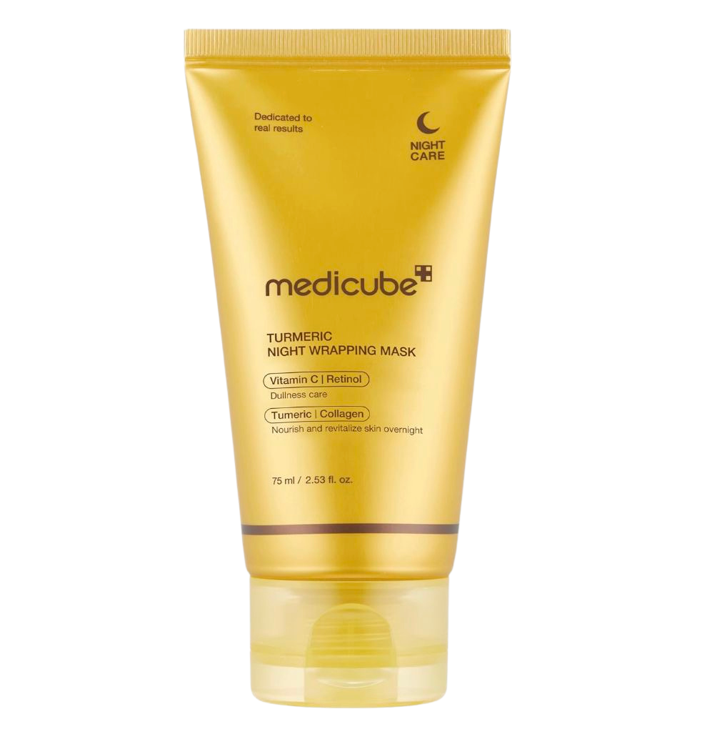 MEDICUBE - KOJIC ACID TURMERIC NIGHT WRAPPING MASK 75ML